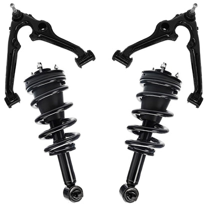 Front & Rear Suspension Kit with Struts Control Arms & Tie Rods for Camaro 2011–2012