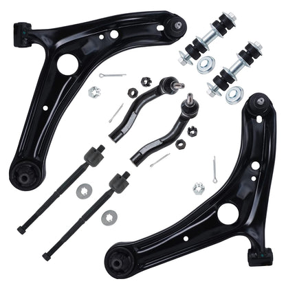 8-Piece Front Suspension Kit with Control Arms Ball Joints & Sway Bar Links for 2WD