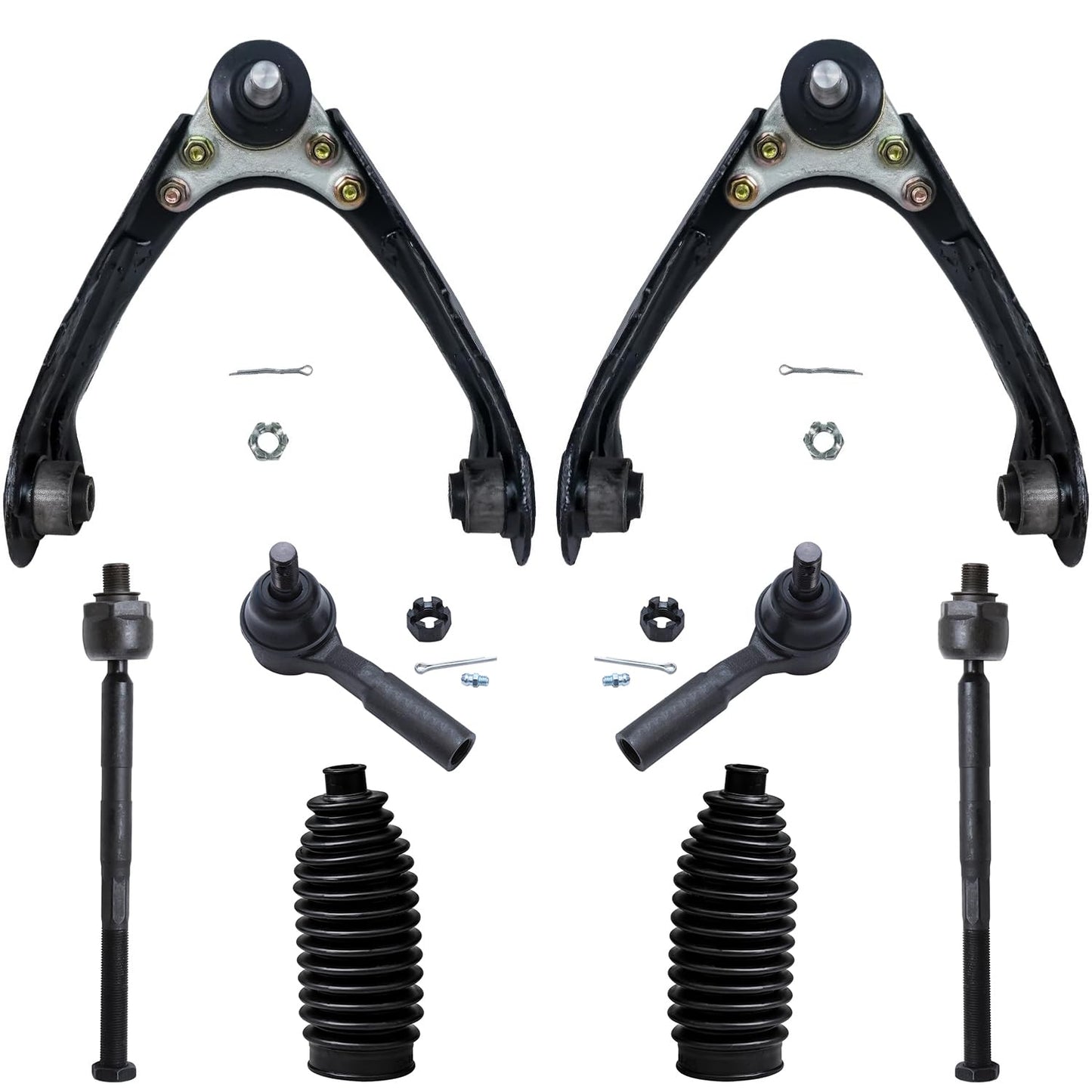 8-Piece Front Suspension Kit with Control Arms Ball Joints & Sway Bar Links for 2WD