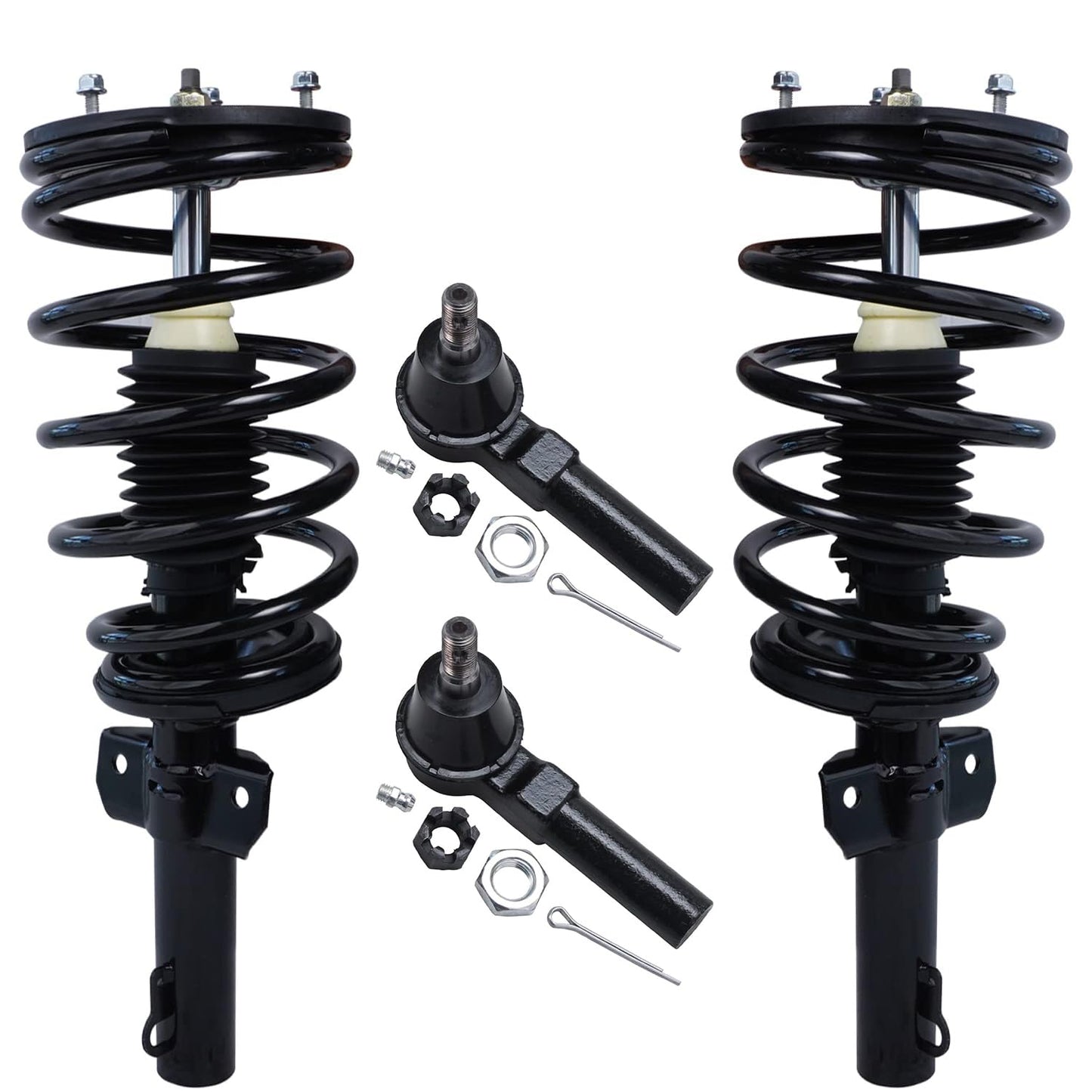 Front & Rear Suspension Kit with Struts Control Arms & Tie Rods for Camaro 2011–2012