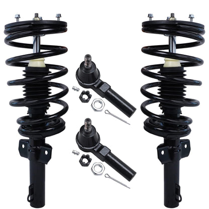 Front & Rear Suspension Kit with Struts Control Arms & Tie Rods for Camaro 2011–2012