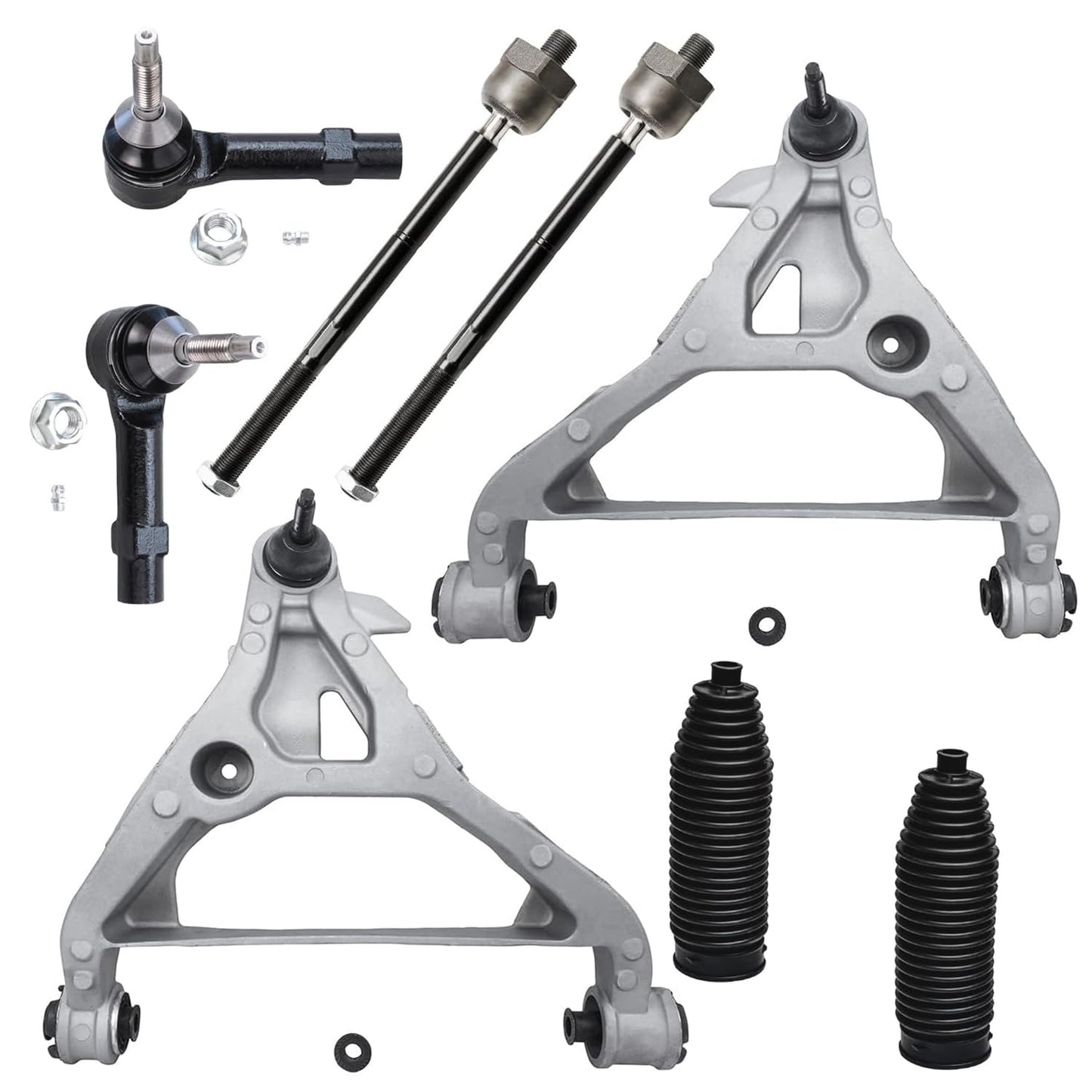 8-Piece Front Suspension Kit with Control Arms Ball Joints & Sway Bar Links for 2WD
