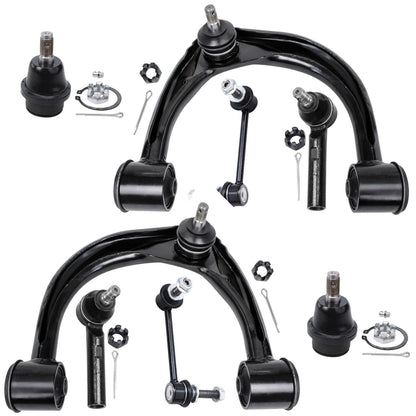 8-Piece Front Suspension Kit with Control Arms Ball Joints & Sway Bar Links for 2WD