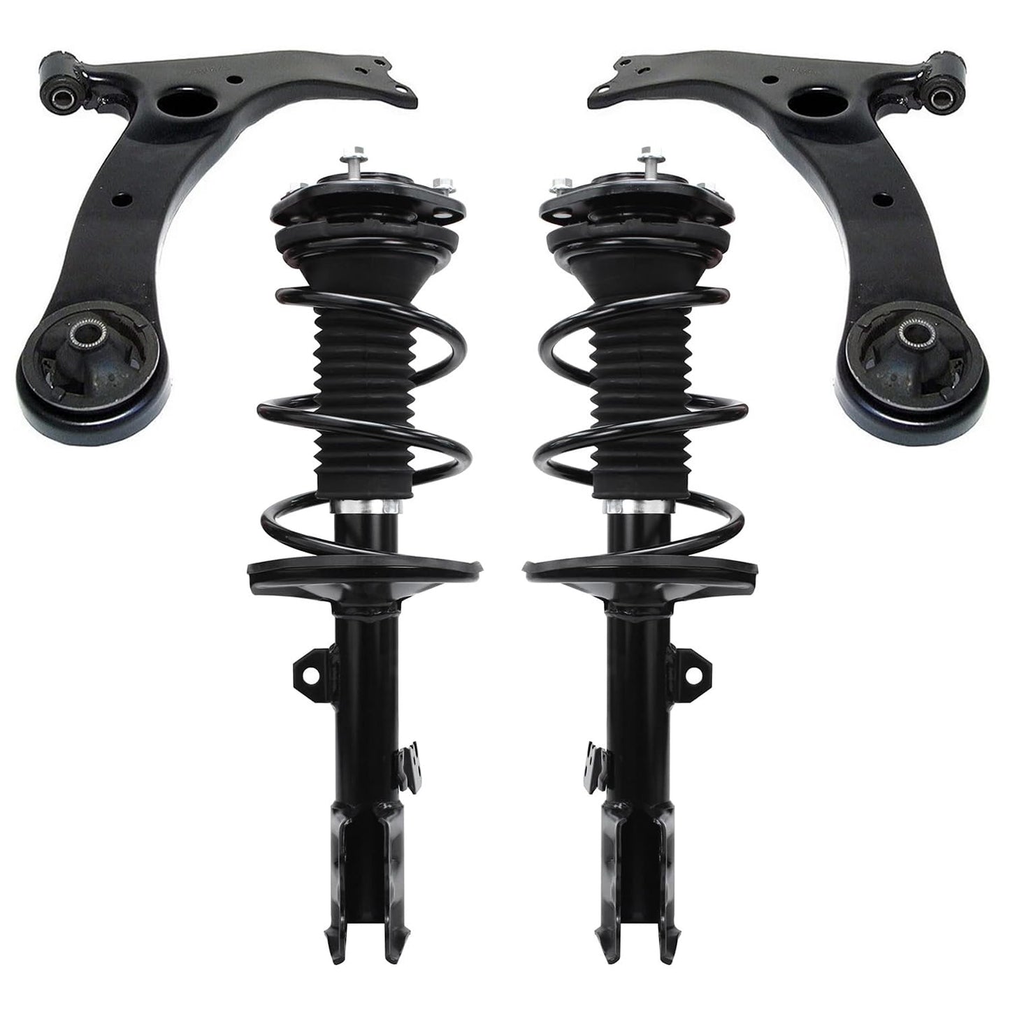 Front & Rear Suspension Kit with Struts Control Arms & Tie Rods for Camaro 2011–2012