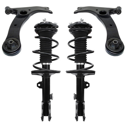 Front & Rear Suspension Kit with Struts Control Arms & Tie Rods for Camaro 2011–2012