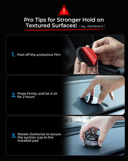 360° Magnetic Phone Mount with Strong Suction Adjustable Swivel Holder
