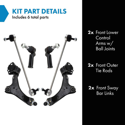 TRQ Steering & Suspension Kit - PRDVL04963