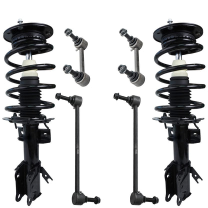 Front & Rear Suspension Kit with Struts Control Arms & Tie Rods for Camaro 2011–2012
