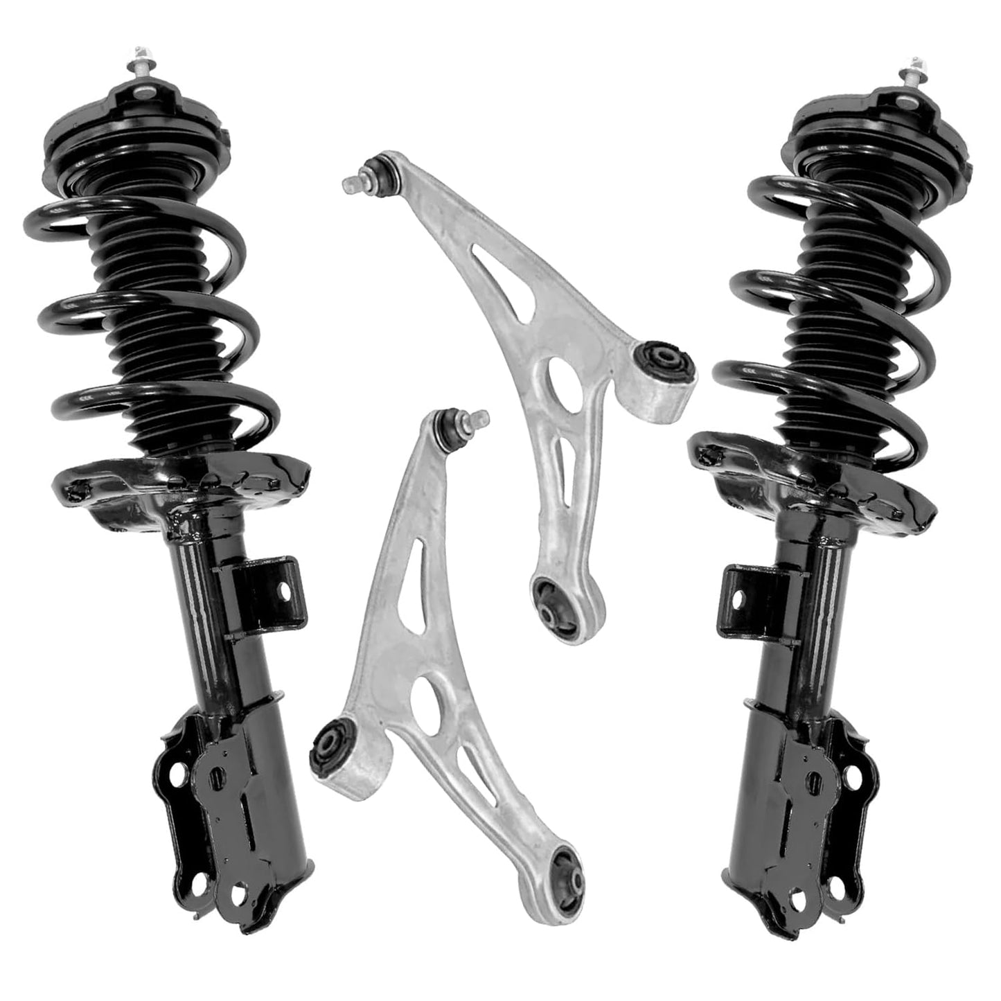Front & Rear Suspension Kit with Struts Control Arms & Tie Rods for Camaro 2011–2012