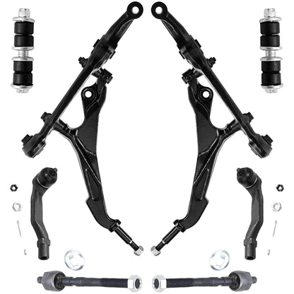 8-Piece Front Suspension Kit with Control Arms Ball Joints & Sway Bar Links for 2WD