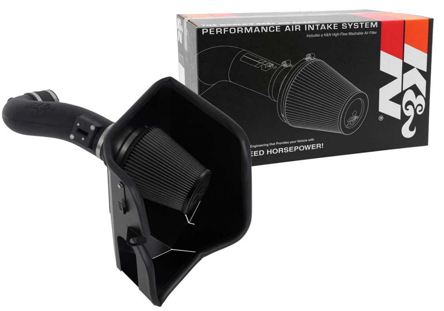 Cold Air Intake System: High-Flow Cotton Filter