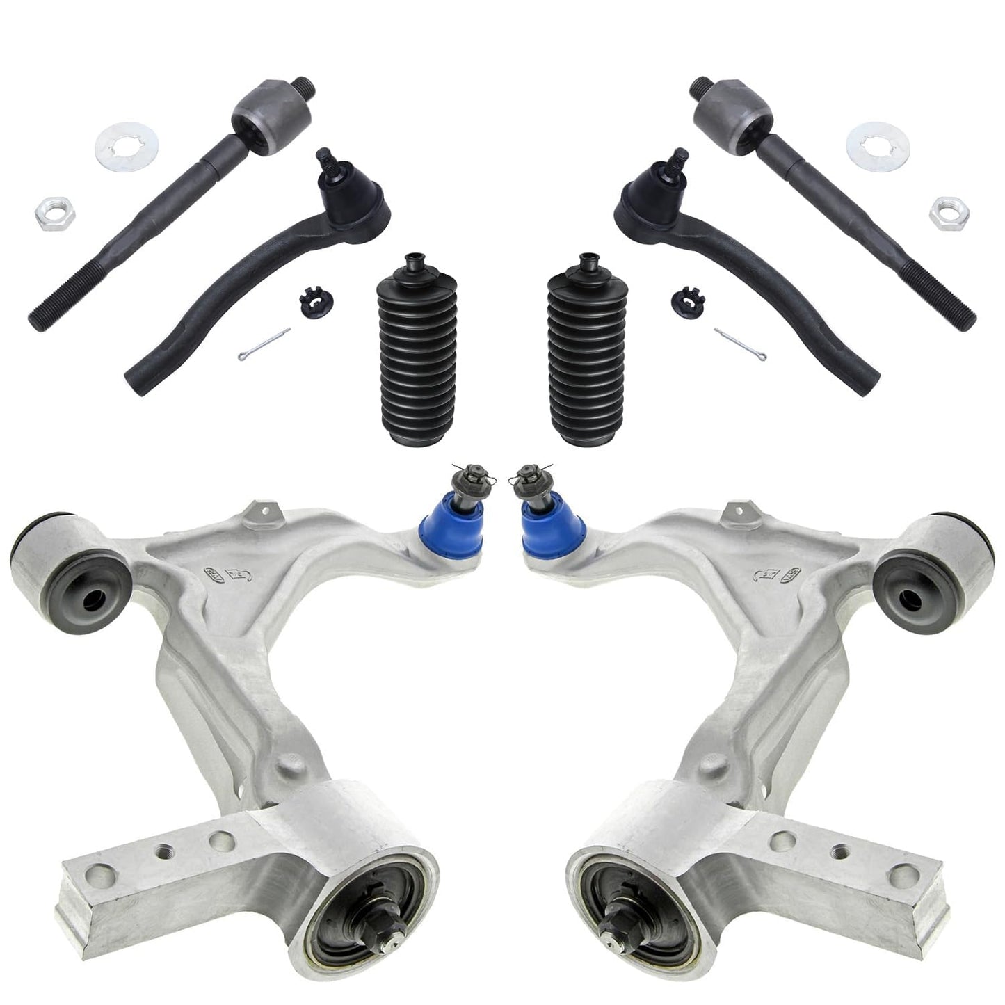 8-Piece Front Suspension Kit with Control Arms Ball Joints & Sway Bar Links for 2WD