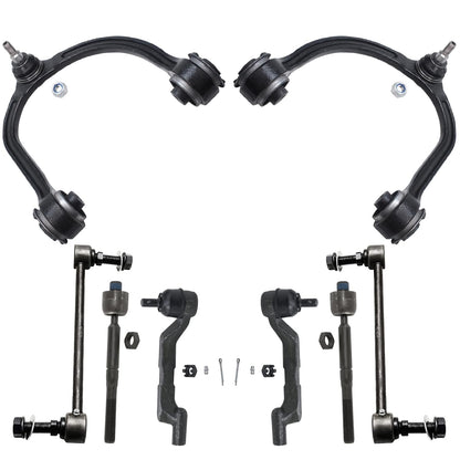 8-Piece Front Suspension Kit with Control Arms Ball Joints & Sway Bar Links for 2WD