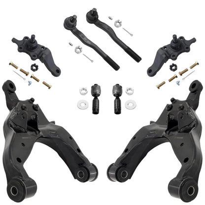 8-Piece Front Suspension Kit with Control Arms Ball Joints & Sway Bar Links for 2WD