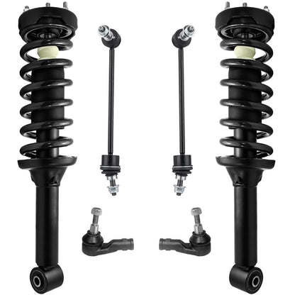 Front & Rear Suspension Kit with Struts Control Arms & Tie Rods for Camaro 2011–2012