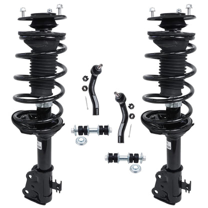 Front & Rear Suspension Kit with Struts Control Arms & Tie Rods for Camaro 2011–2012