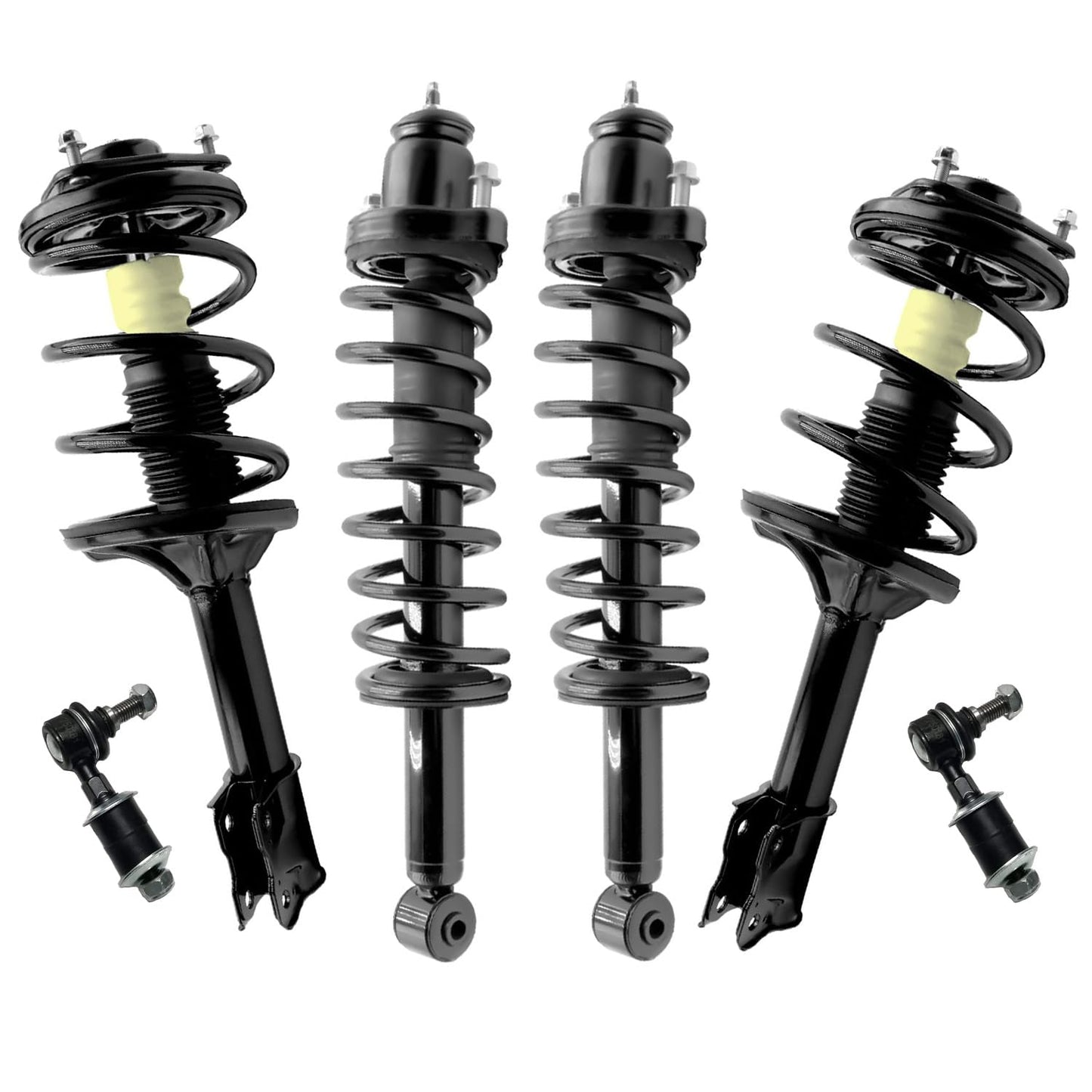 Front & Rear Suspension Kit with Struts Control Arms & Tie Rods for Camaro 2011–2012