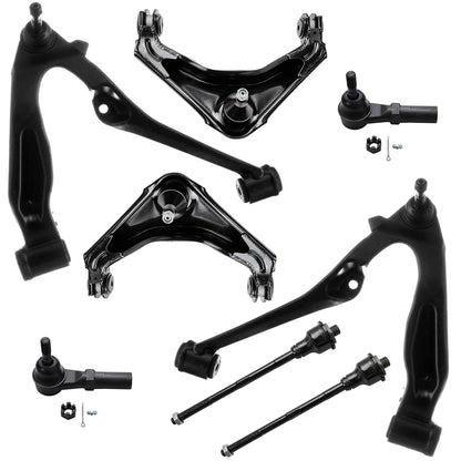 8-Piece Front Suspension Kit with Control Arms Ball Joints & Sway Bar Links for 2WD