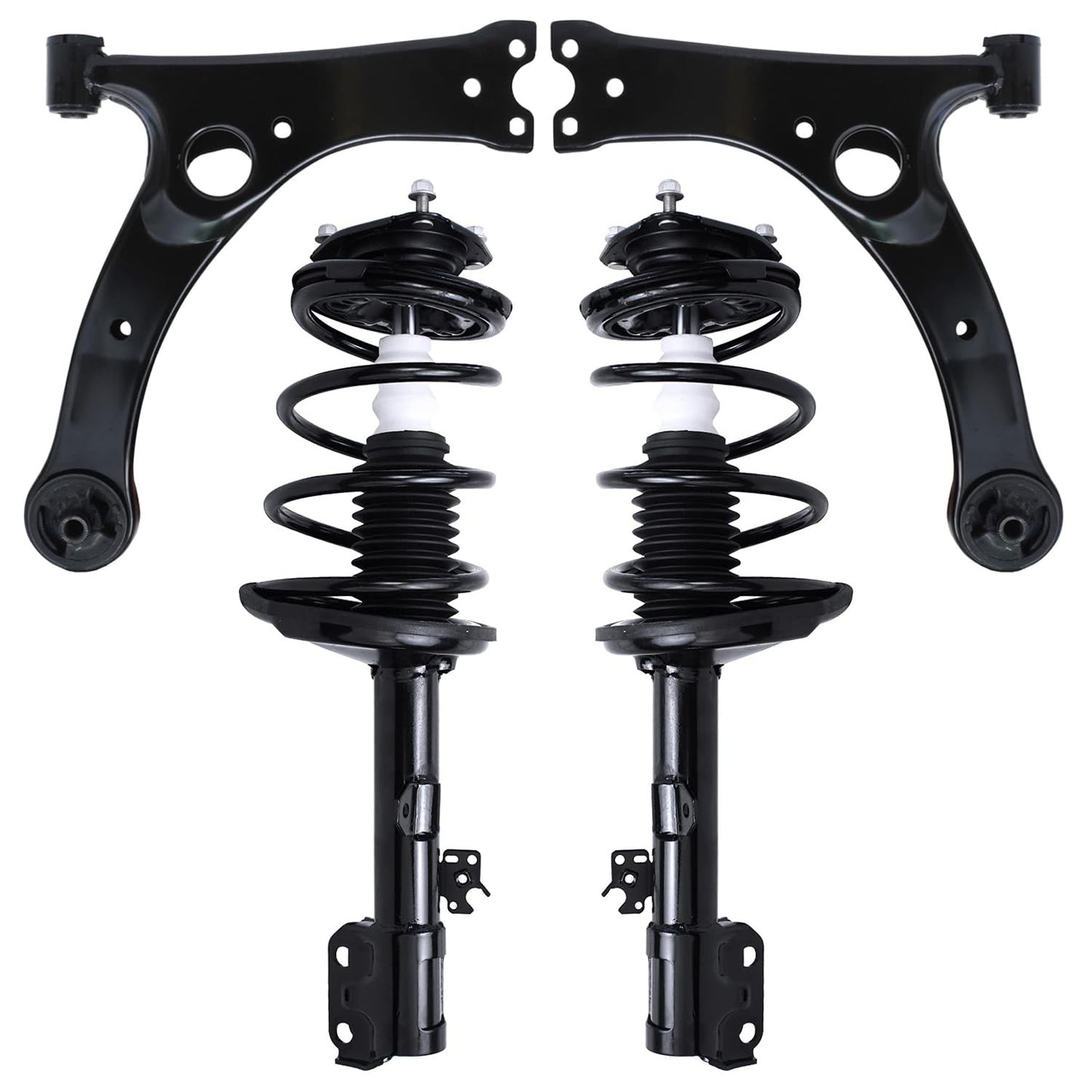 Front & Rear Suspension Kit with Struts Control Arms & Tie Rods for Camaro 2011–2012