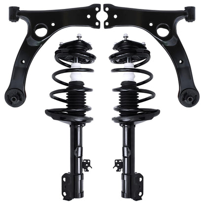 Front & Rear Suspension Kit with Struts Control Arms & Tie Rods for Camaro 2011–2012