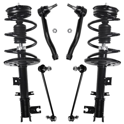 Front & Rear Suspension Kit with Struts Control Arms & Tie Rods for Camaro 2011–2012