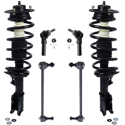Front & Rear Suspension Kit with Struts Control Arms & Tie Rods for Camaro 2011–2012