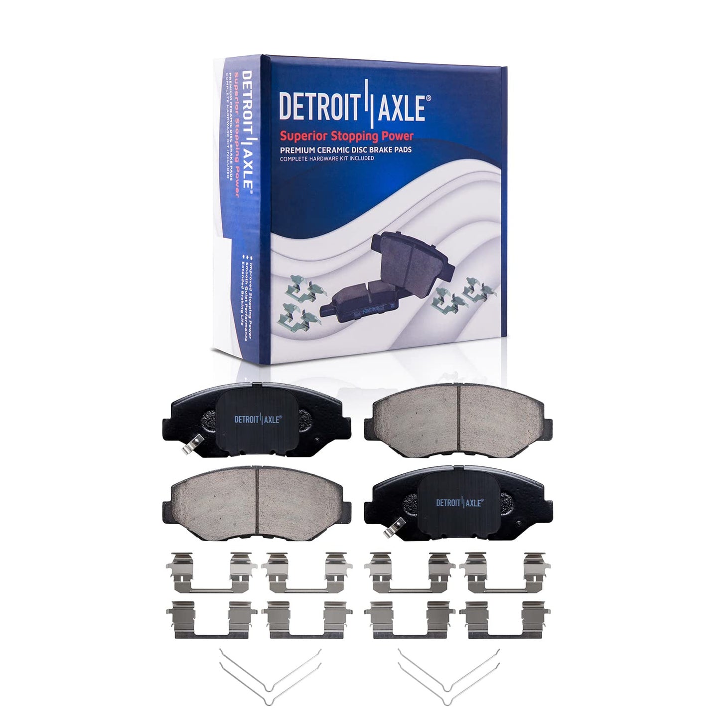 Front & Rear Brake Kit with Drilled Slotted Rotors & Ceramic Pads for Camaro V6 2010–2015