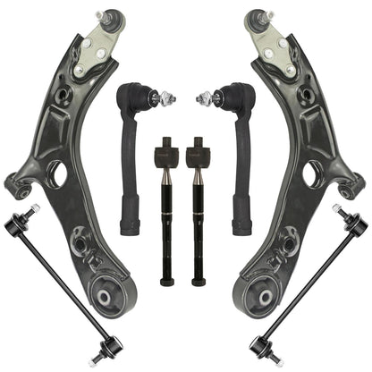 8-Piece Front Suspension Kit with Control Arms Ball Joints & Sway Bar Links for 2WD