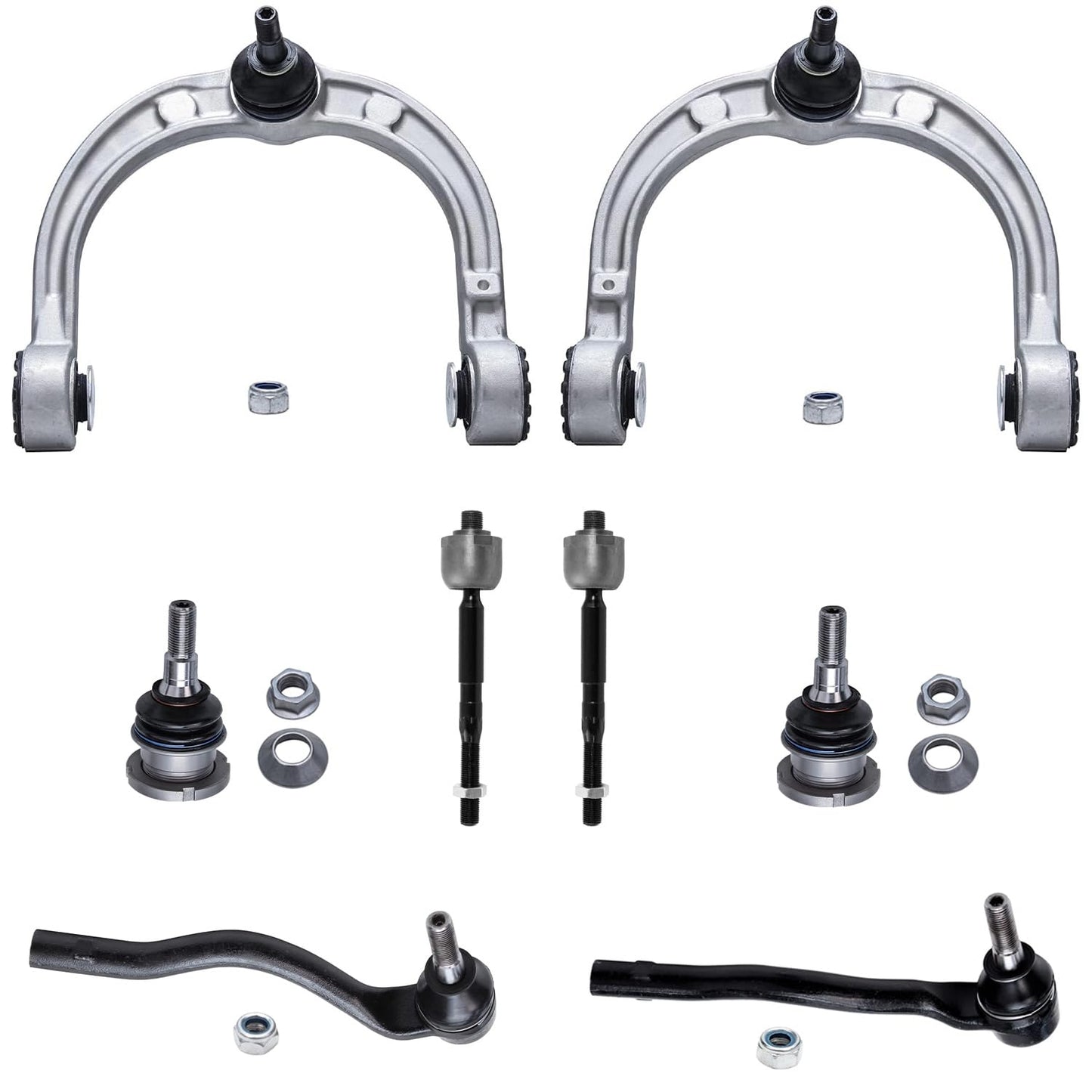 8-Piece Front Suspension Kit with Control Arms Ball Joints & Sway Bar Links for 2WD
