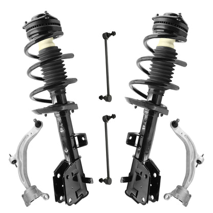 Front & Rear Suspension Kit with Struts Control Arms & Tie Rods for Camaro 2011–2012