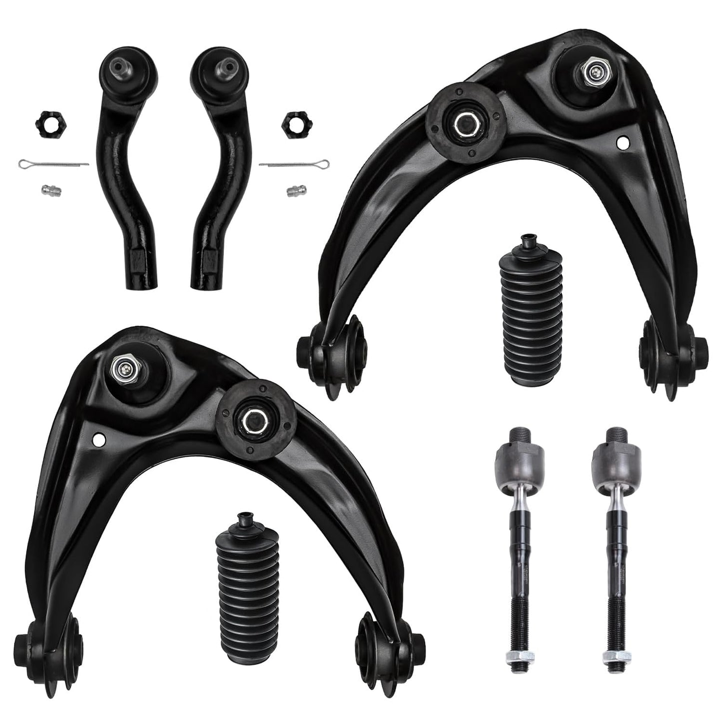 8-Piece Front Suspension Kit with Control Arms Ball Joints & Sway Bar Links for 2WD