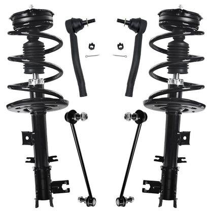 Front & Rear Suspension Kit with Struts Control Arms & Tie Rods for Camaro 2011–2012