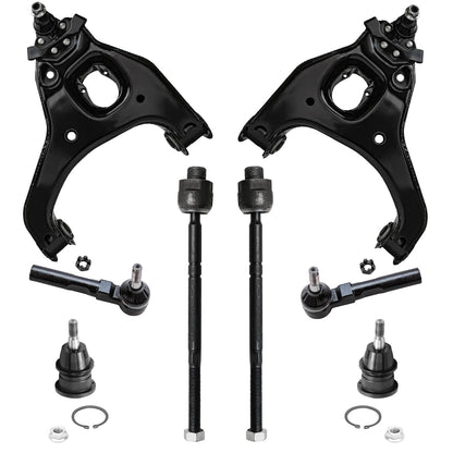 8-Piece Front Suspension Kit with Control Arms Ball Joints & Sway Bar Links for 2WD