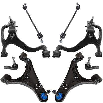 8-Piece Front Suspension Kit with Control Arms Ball Joints & Sway Bar Links for 2WD
