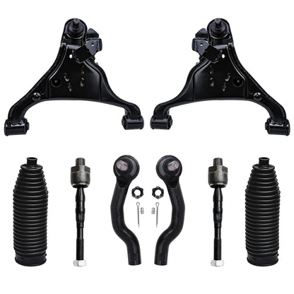 8-Piece Front Suspension Kit with Control Arms Ball Joints & Sway Bar Links for 2WD