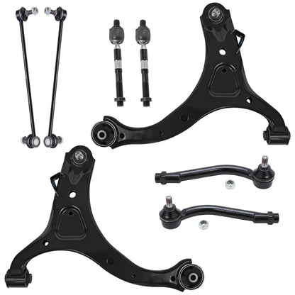 8-Piece Front Suspension Kit with Control Arms Ball Joints & Sway Bar Links for 2WD