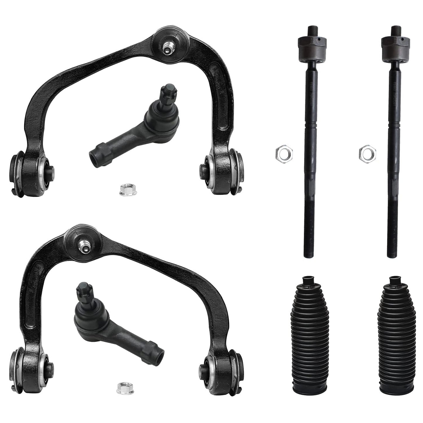 8-Piece Front Suspension Kit with Control Arms Ball Joints & Sway Bar Links for 2WD