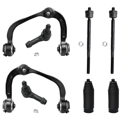 8-Piece Front Suspension Kit with Control Arms Ball Joints & Sway Bar Links for 2WD