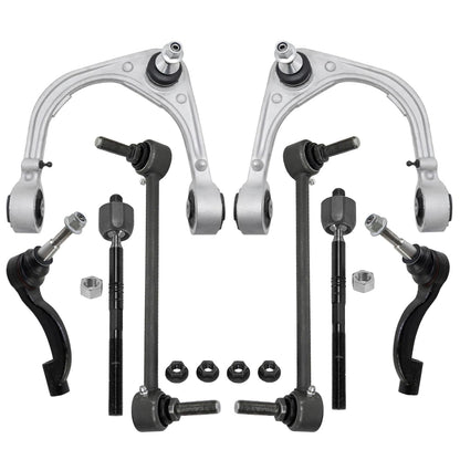 8-Piece Front Suspension Kit with Control Arms Ball Joints & Sway Bar Links for 2WD