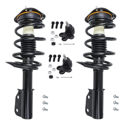 Front & Rear Suspension Kit with Struts Control Arms & Tie Rods for Camaro 2011–2012