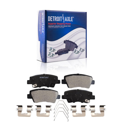 Front & Rear Brake Kit with Drilled Slotted Rotors & Ceramic Pads for Camaro V6 2010–2015