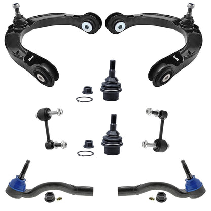 8-Piece Front Suspension Kit with Control Arms Ball Joints & Sway Bar Links for 2WD