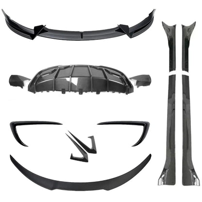 Full Aero Body Kit Package with Splitter Side Skirts Diffuser & Spoiler for Model Y 2019–2024