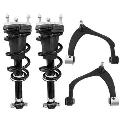 Front & Rear Suspension Kit with Struts Control Arms & Tie Rods for Camaro 2011–2012
