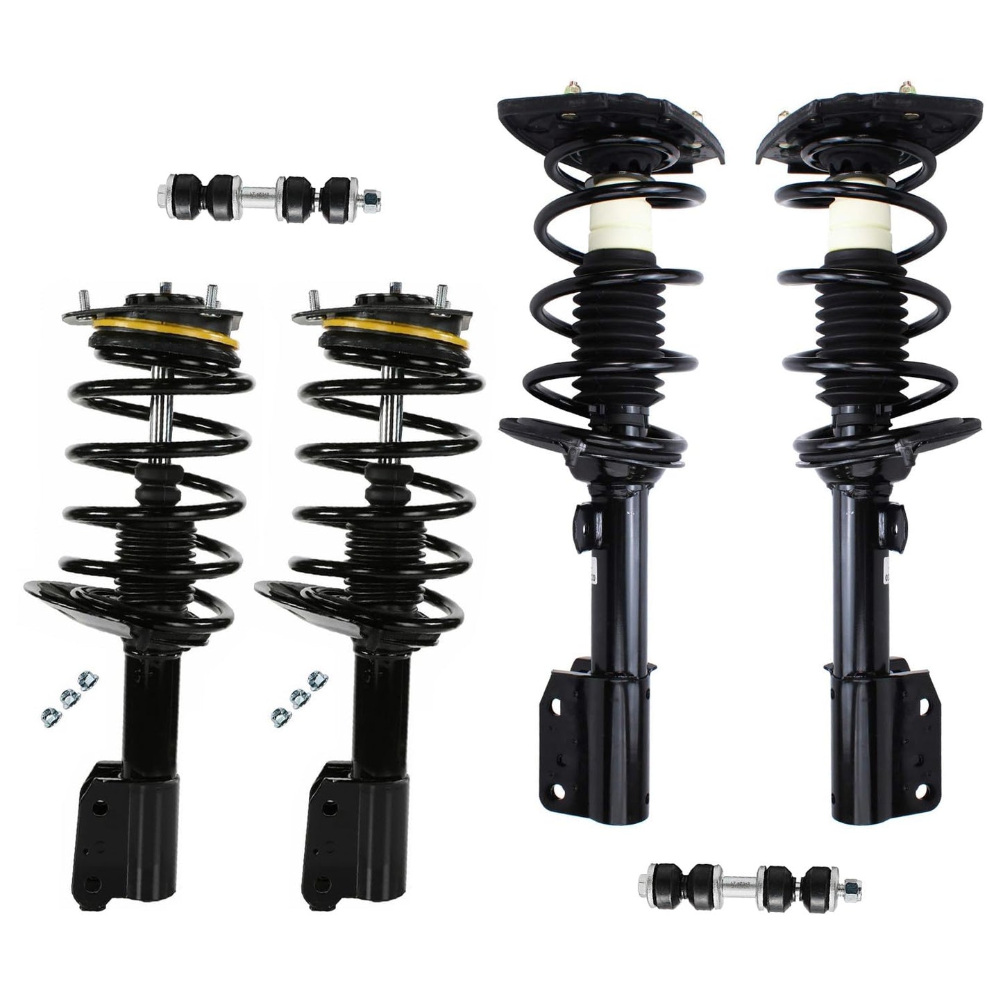 Front & Rear Suspension Kit with Struts Control Arms & Tie Rods for Camaro 2011–2012