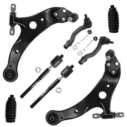 8-Piece Front Suspension Kit with Control Arms Ball Joints & Sway Bar Links for 2WD