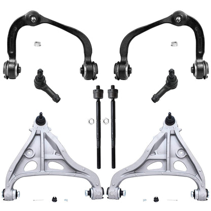 8-Piece Front Suspension Kit with Control Arms Ball Joints & Sway Bar Links for 2WD