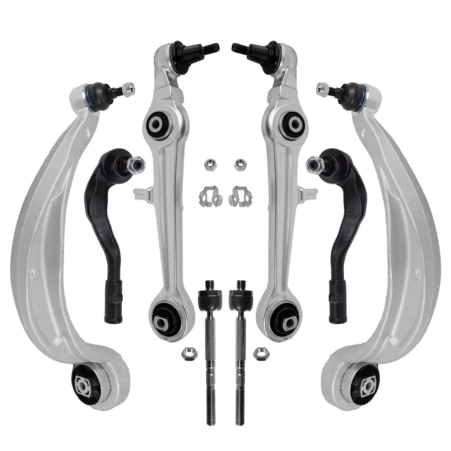 8-Piece Front Suspension Kit with Control Arms Ball Joints & Sway Bar Links for 2WD