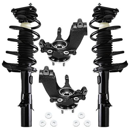 Front & Rear Suspension Kit with Struts Control Arms & Tie Rods for Camaro 2011–2012