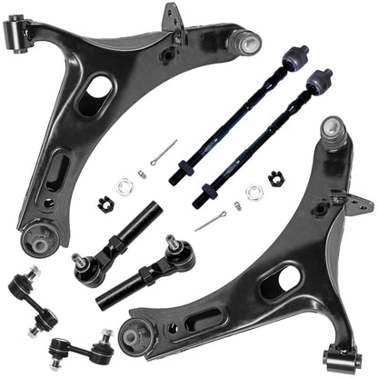 8-Piece Front Suspension Kit with Control Arms Ball Joints & Sway Bar Links for 2WD